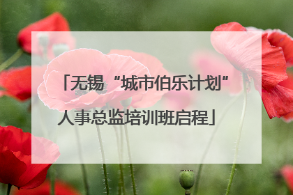 无锡“城市伯乐计划”人事总监培训班启程