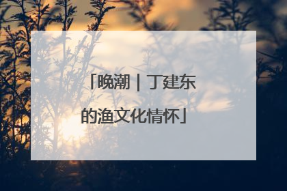 晚潮｜丁建东的渔文化情怀
