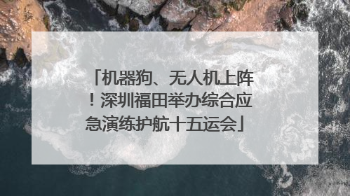 机器狗、无人机上阵！深圳福田举办综合应急演练护航十五运会
