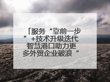 服务“靠前一步”+技术升级迭代 智慧港口助力更多外贸企业破浪“出海”