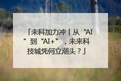 未科加力冲丨从“AI”到“AI+”，未来科技城凭何立潮头？
