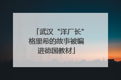 武汉“洋厂长”格里希的故事被编进德国教材