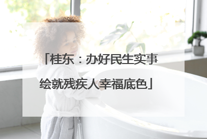 桂东：办好民生实事 绘就残疾人幸福底色