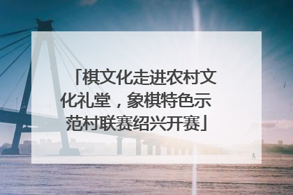棋文化走进农村文化礼堂，象棋特色示范村联赛绍兴开赛