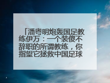 潘粤明炮轰国足教练伊万：一个装傻不辞职的所谓教练，你指望它拯救中国足球！此前曾多次发文评价国足