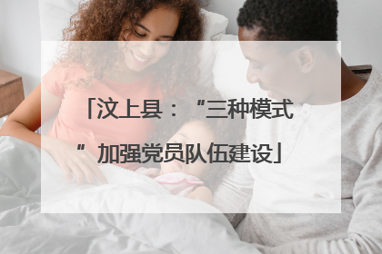 汶上县：“三种模式”加强党员队伍建设