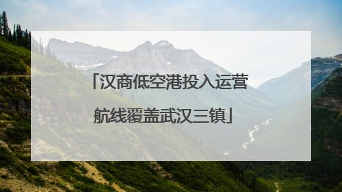 汉商低空港投入运营 航线覆盖武汉三镇
