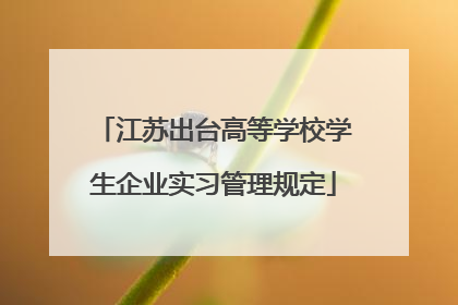 江苏出台高等学校学生企业实习管理规定