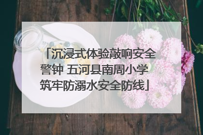 沉浸式体验敲响安全警钟 五河县南周小学筑牢防溺水安全防线
