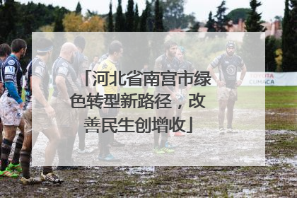 河北省南宫市绿色转型新路径，改善民生创增收