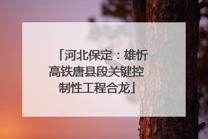 河北保定：雄忻高铁唐县段关键控制性工程合龙
