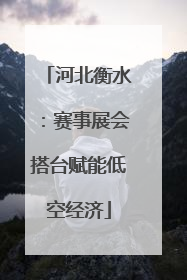 河北衡水：赛事展会搭台赋能低空经济