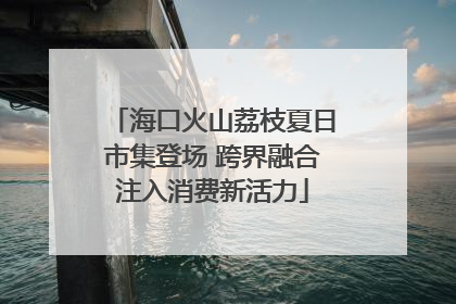 海口火山荔枝夏日市集登场 跨界融合注入消费新活力