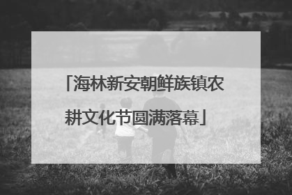 海林新安朝鲜族镇农耕文化节圆满落幕