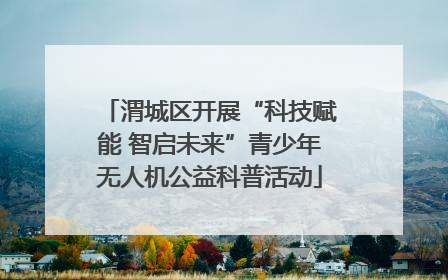 渭城区开展“科技赋能 智启未来”青少年无人机公益科普活动