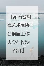 湖南省陶瓷艺术家协会换届工作大会在长沙召开