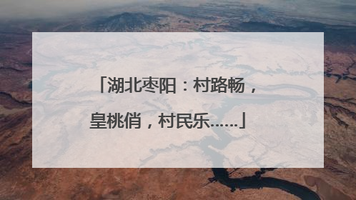 湖北枣阳：村路畅，皇桃俏，村民乐……