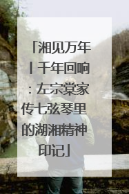 湘见万年丨千年回响：左宗棠家传七弦琴里的湖湘精神印记