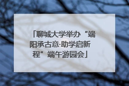 聊城大学举办“端阳承古意·助学启新程”端午游园会