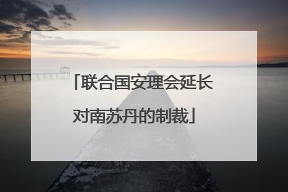 联合国安理会延长对南苏丹的制裁