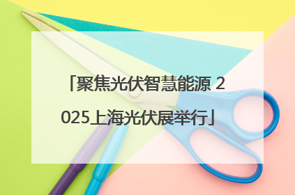 聚焦光伏智慧能源 2025上海光伏展举行