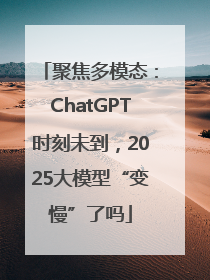聚焦多模态：ChatGPT时刻未到，2025大模型“变慢”了吗