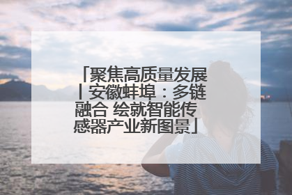 聚焦高质量发展丨安徽蚌埠：多链融合 绘就智能传感器产业新图景