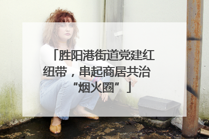 胜阳港街道党建红纽带，串起商居共治 “烟火圈”