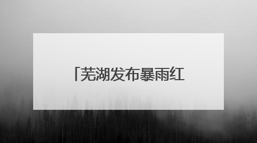 芜湖发布暴雨红色预警 交警全员上岗护高考