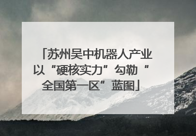 苏州吴中机器人产业以“硬核实力”勾勒“全国第一区”蓝图