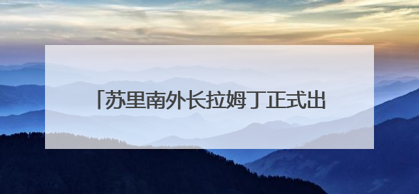 苏里南外长拉姆丁正式出任美洲国家组织秘书长