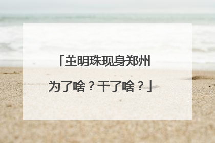 董明珠现身郑州 为了啥？干了啥？