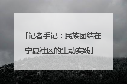 记者手记：民族团结在宁夏社区的生动实践