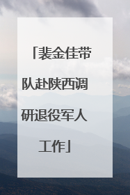 裴金佳带队赴陕西调研退役军人工作