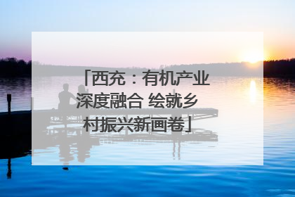 西充：有机产业深度融合 绘就乡村振兴新画卷