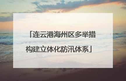 连云港海州区多举措构建立体化防汛体系
