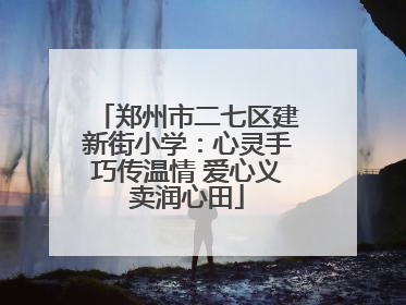 郑州市二七区建新街小学：心灵手巧传温情 爱心义卖润心田
