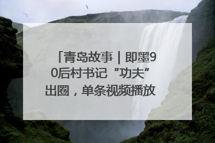 青岛故事｜即墨90后村书记“功夫”出圈，单条视频播放量过600万
