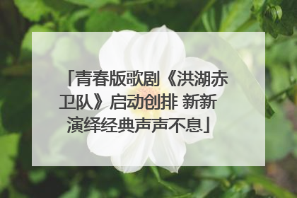 青春版歌剧《洪湖赤卫队》启动创排 新新演绎经典声声不息