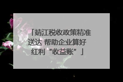 靖江税收政策精准送达 帮助企业算好红利“收益账”