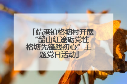 靖港镇格塘村开展“韶山红途砺党性 格塘先锋践初心”主题党日活动