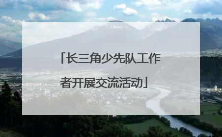 长三角少先队工作者开展交流活动