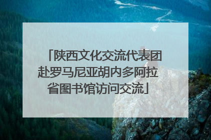 陕西文化交流代表团赴罗马尼亚胡内多阿拉省图书馆访问交流