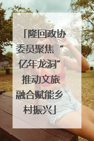 隆回政协委员聚焦“亿年龙洞” 推动文旅融合赋能乡村振兴