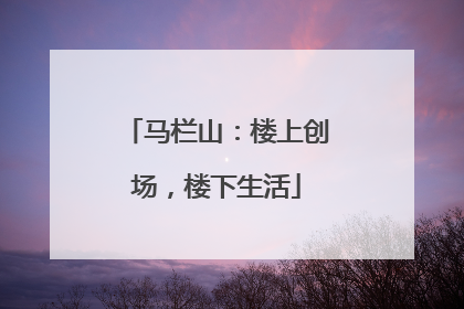 马栏山：楼上创场，楼下生活