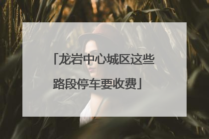 龙岩中心城区这些路段停车要收费