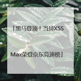 黑马登顶！当贝X5S Max荣登京东竞速榜