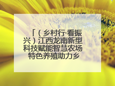 （乡村行·看振兴）江西龙南新型科技赋能智慧农场 特色养殖助力乡村振兴