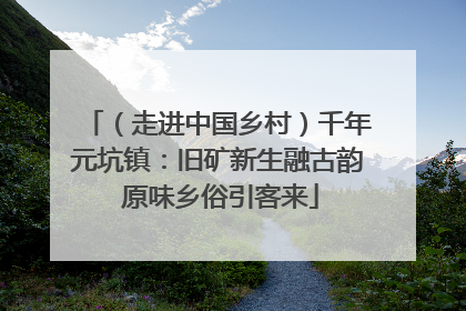 （走进中国乡村）千年元坑镇：旧矿新生融古韵 原味乡俗引客来