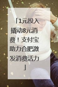 1元投入撬动8元消费！支付宝助力合肥激发消费活力
